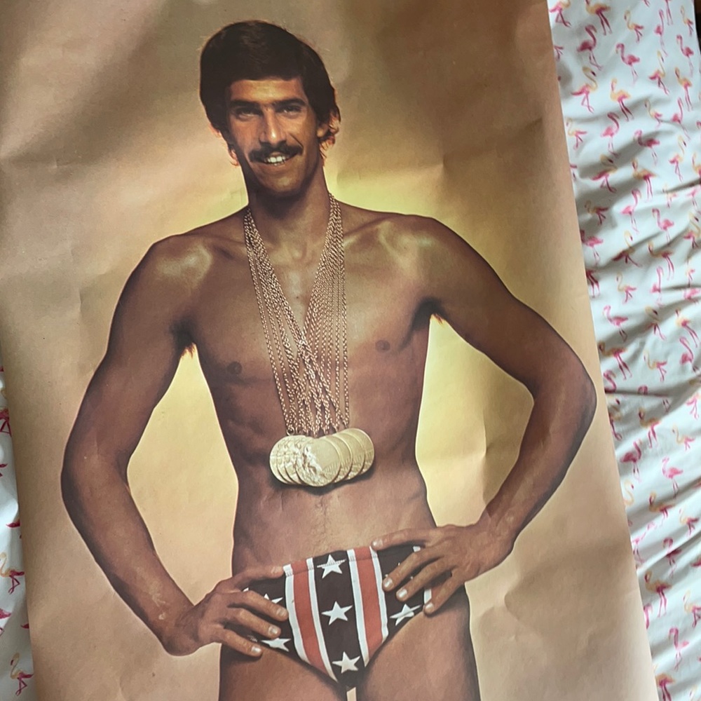 ORIGINAL POSTER FROM SPENCERS OF MARK SPITZ,